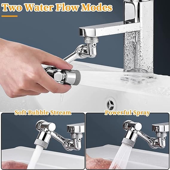 1080° Full-Motion Universal Faucet Head