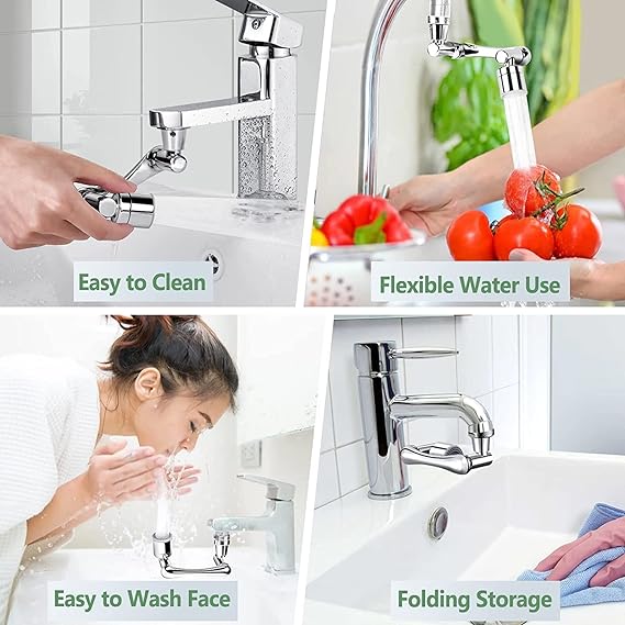 1080° Full-Motion Universal Faucet Head