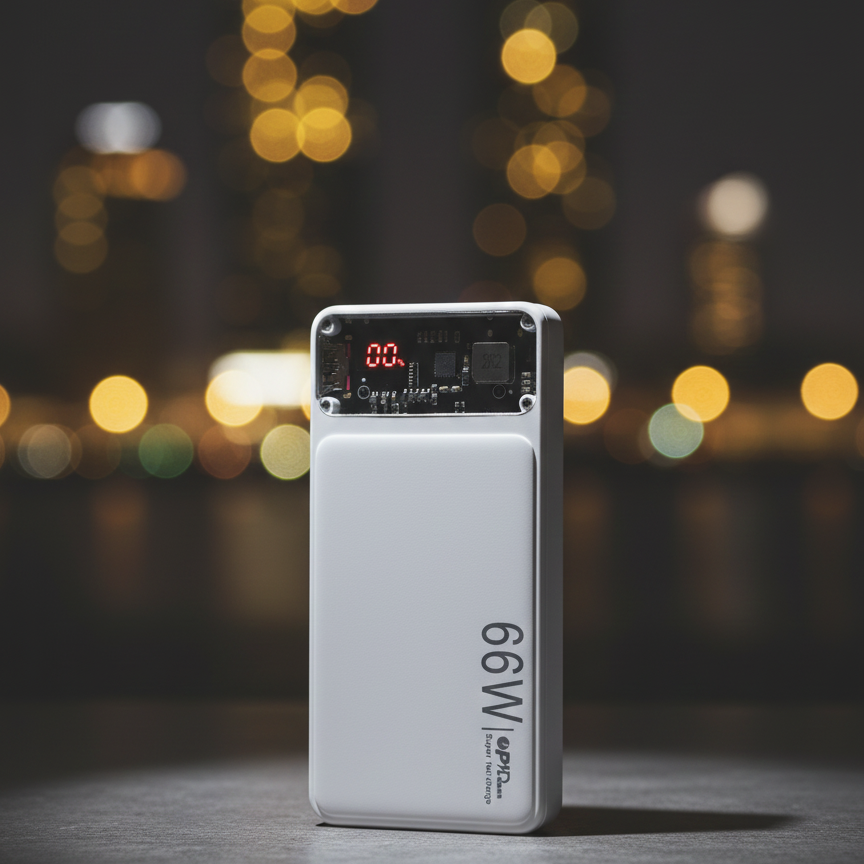 66W Ultra-Fast Transparent 20,000mAh Power Bank