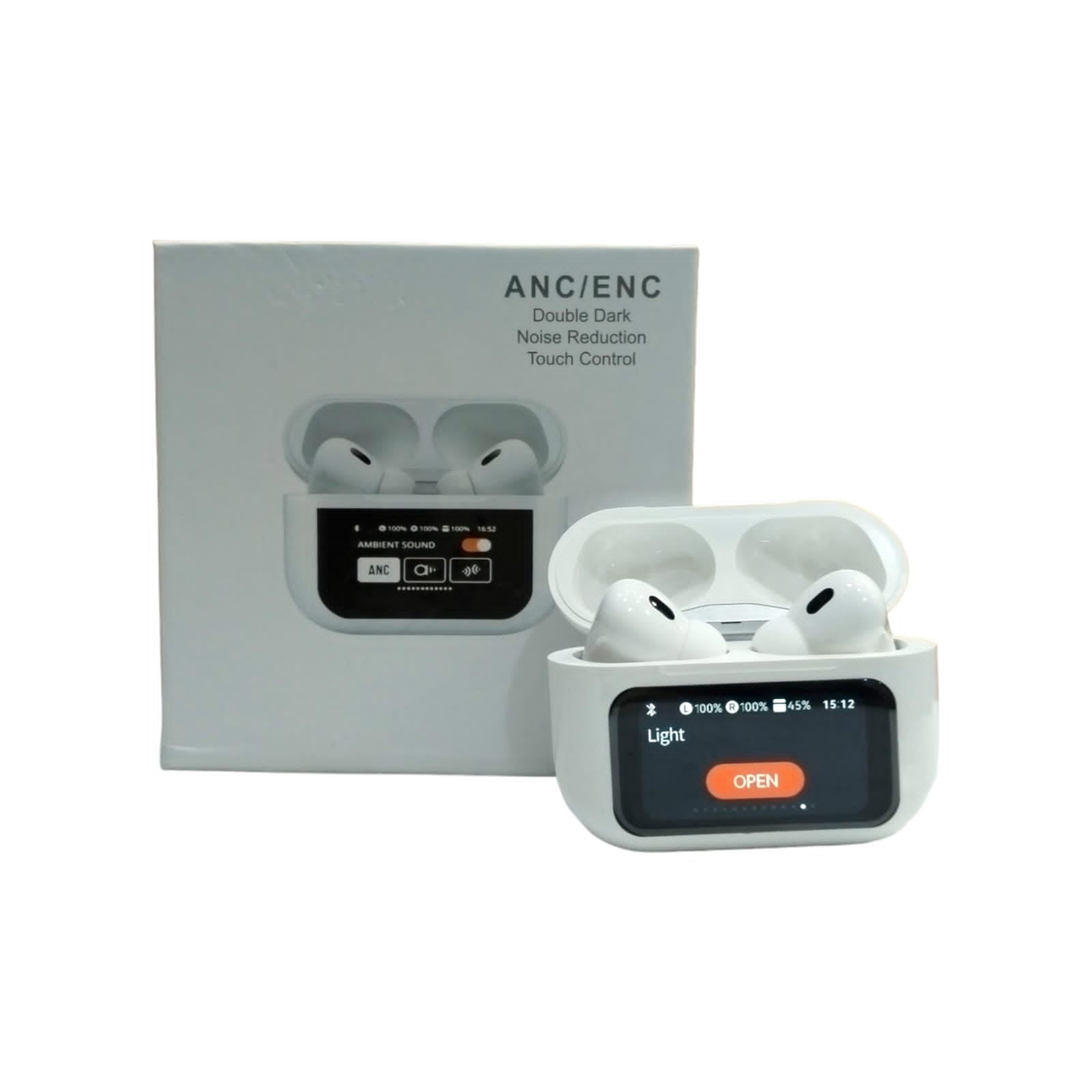 A9 Pro Touchscreen Wireless ANC Earbuds