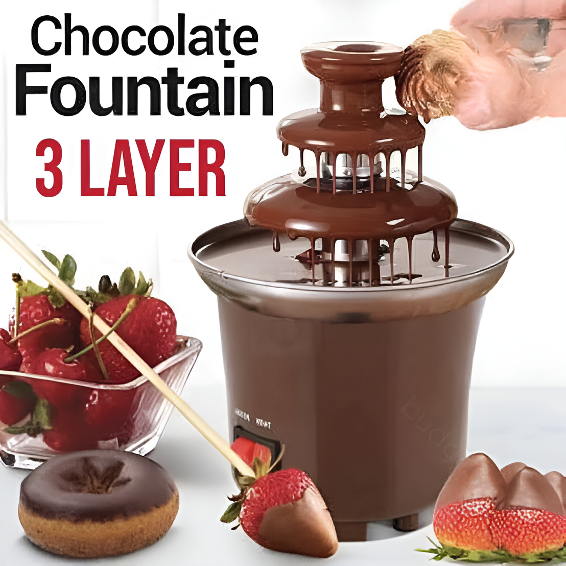 3-Tier Mini Melting Chocolate Fountain